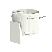 Держатель трубы D100 на кирпич ПЛД-02 9010 бел (фото)