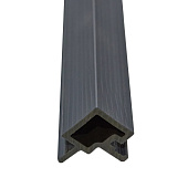 Угловой профиль CM Wall, 3000х56х49 мм, цвет EBONY (Эбен) (фото)