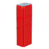 Труба водост Металлпрофиль 76*102*3000 ПЭ-01 вишня (фото)