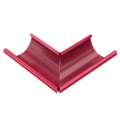 Угол желоба наружный D150 ПЛД-02-3005 Красное вино-0.6 (фото)