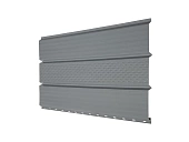  Сайдинг "Тройной Софит" с центральной перфорацией RAL6005 Стандарт (фото)