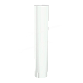 Труба водосточная D150х1000 (ПЭ-01-9003 Белый-0.5) (фото)