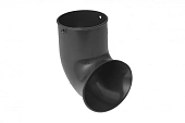 Слив трубы Альта-Профиль ПВХ графит (фото)